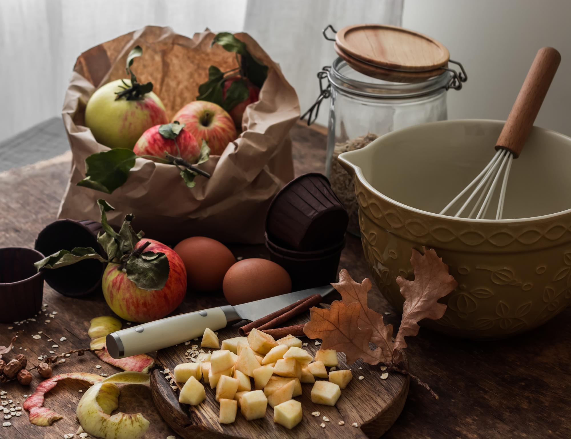 Set di utensili e ingredienti per corso privato